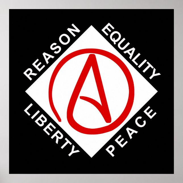 Atheist logo poster (Front)