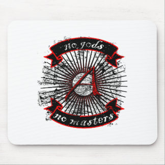 Atheist No Gods, No Masters Mouse Pad