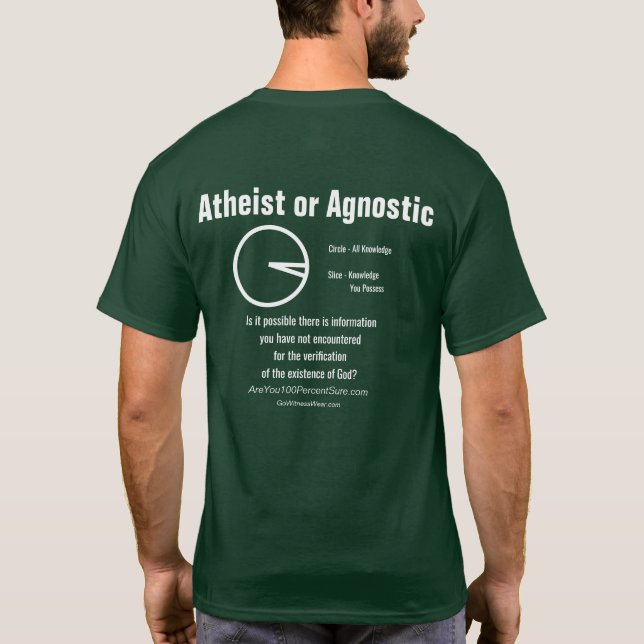 Atheist or Agnostic T-Shirt (Back)