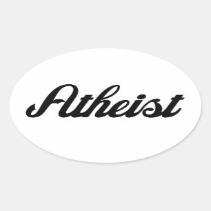 Atheist Oval Sticker