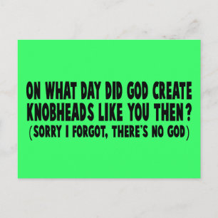 Atheist Postcard