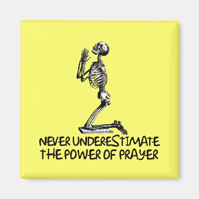 Atheist prayer magnet (Front)