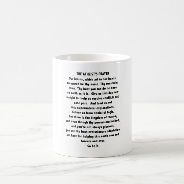 Atheist Prayer Mug (Center)