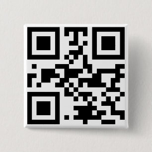 "ATHEIST" QR code 15 Cm Square Badge