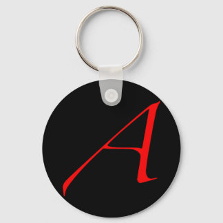 Atheist Scarlet Letter Keychain