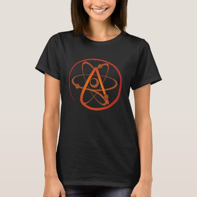 Atheist Science Philosopher T-Shirt (Front)