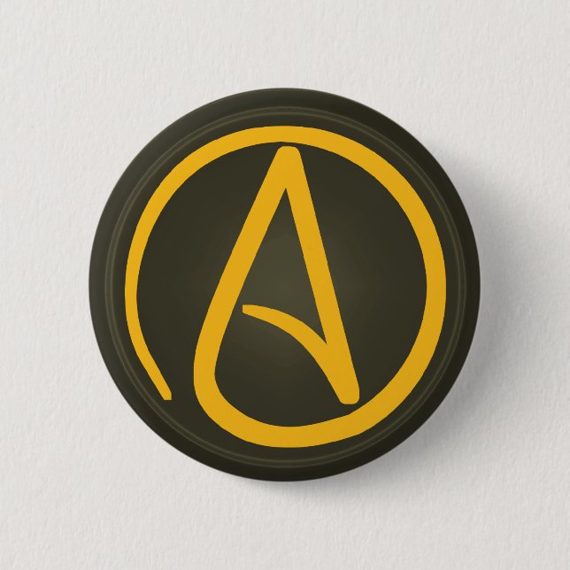 Atheist Symbol button (Front)