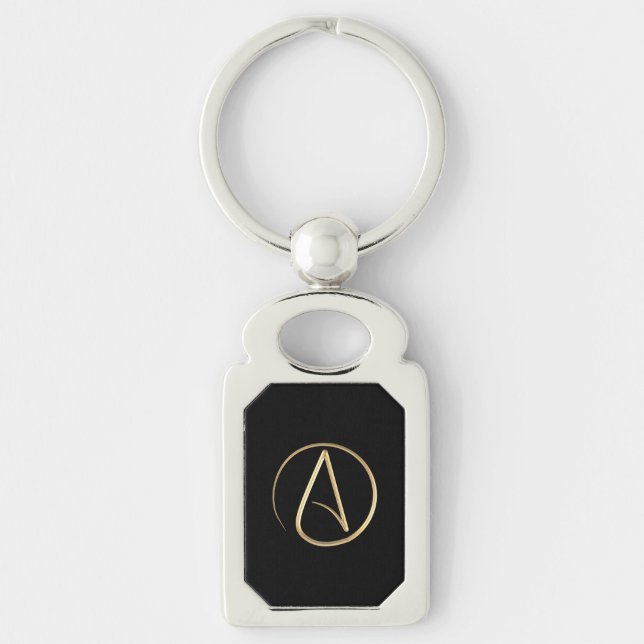Atheist Symbol Key Ring (Front)