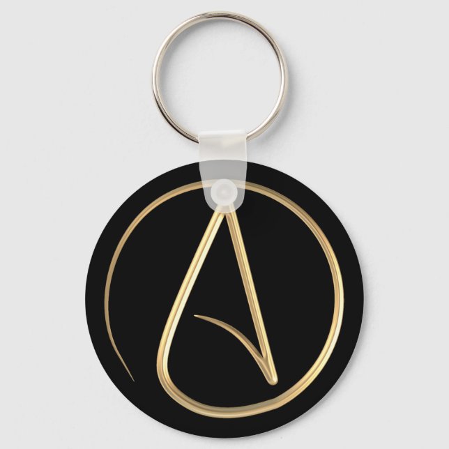 Atheist Symbol Key Ring (Front)