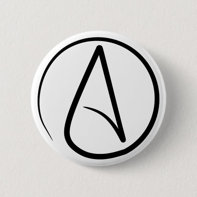 Atheist Symbol Pin (Front)