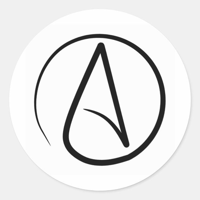 Atheist Symbol Stickers (Front)