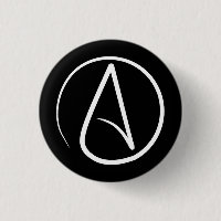 Atheist symbol: white on black