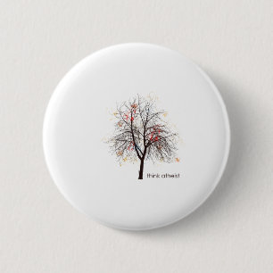 Atheist Tree 6 Cm Round Badge