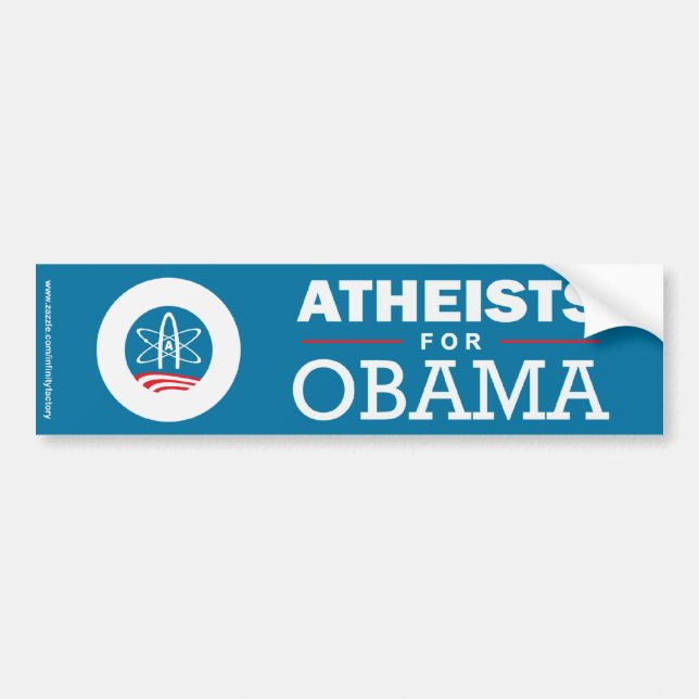 Atheists for Obama Bumper Sticker (Front)
