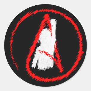 Atheists Unite Classic Round Sticker