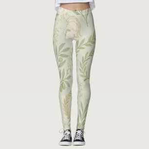 Athena Botanical Activewear   Olive Laurel Greek  Leggings