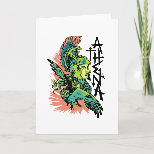 Athena Goddess Mythical Greece Card (Front)