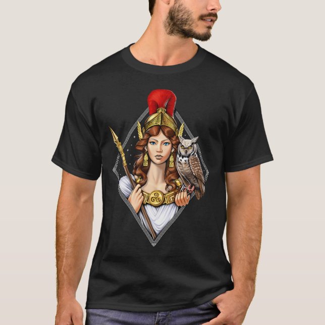 Athena Greek Goddess T-Shirt (Front)