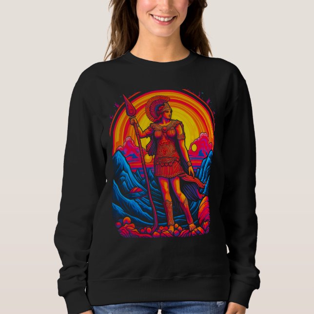 Athena Greek Mythology Goddess Sweatshirt (Front)
