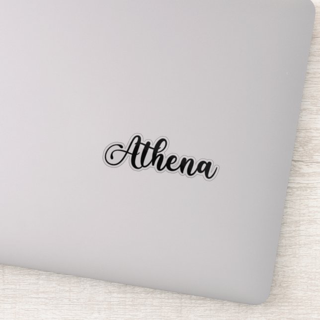 Athena Name - Handwritten Calligraphy (Detail)