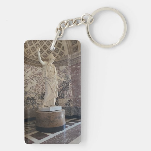Athena of Velletri Souvenir Acrylic Keychain (Back)
