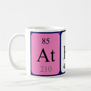 Athena periodic table name mug