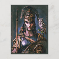 "Athena’s Fierce Loyalty" Colourful Portrait