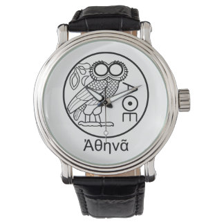 Athena’s owl tetradrachm (Greek Font) Watch