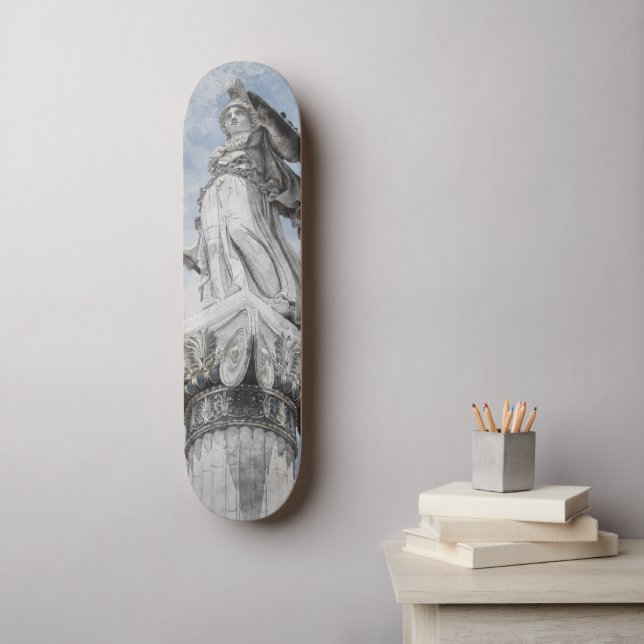 Athena Statue Classical Greek Mythology Deck  Skateboard (Wall Art)