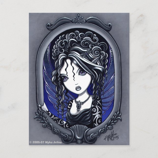 "Athena" Tattooed Fae Postcard (Front)