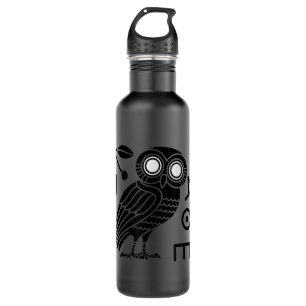 Athena's Owl Shirt Greek Mythology Ancient Greece 710 Ml Water Bottle