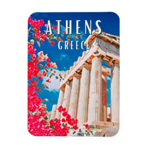 Athènes, ville de la mythologie grecque magnet