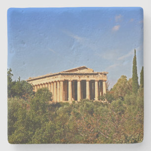 Athenian Agora in Athens, Greece Square Coaster