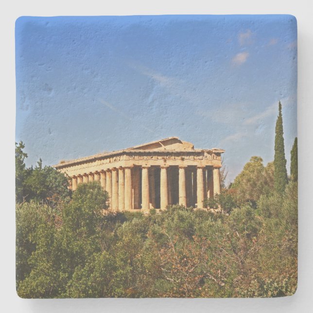 Athenian Agora in Athens, Greece Square Coaster (Front)