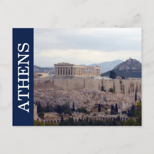 athens acropolis postcard