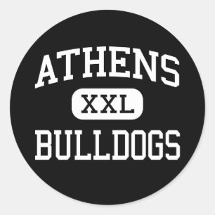 Athens - Bulldogs - High School - The Plains Ohio Classic Round Sticker