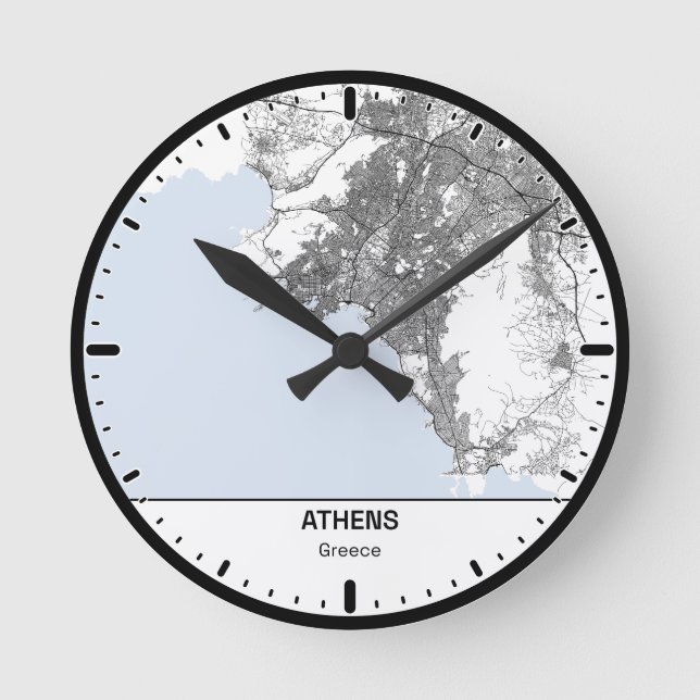 Athens Clock City Line Art (Front)