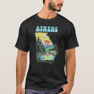 Athens Georgia Outdoors Nature  Vintage State Prid T-Shirt