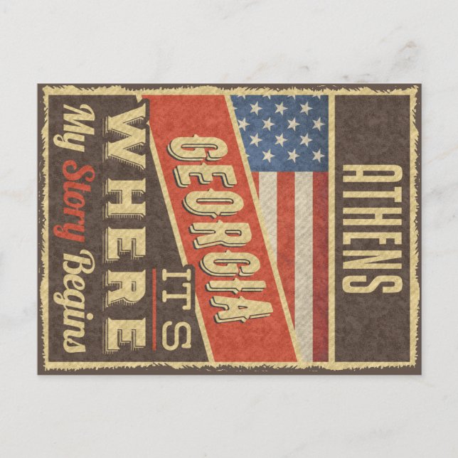 Athens Georgia Postcard (Front)