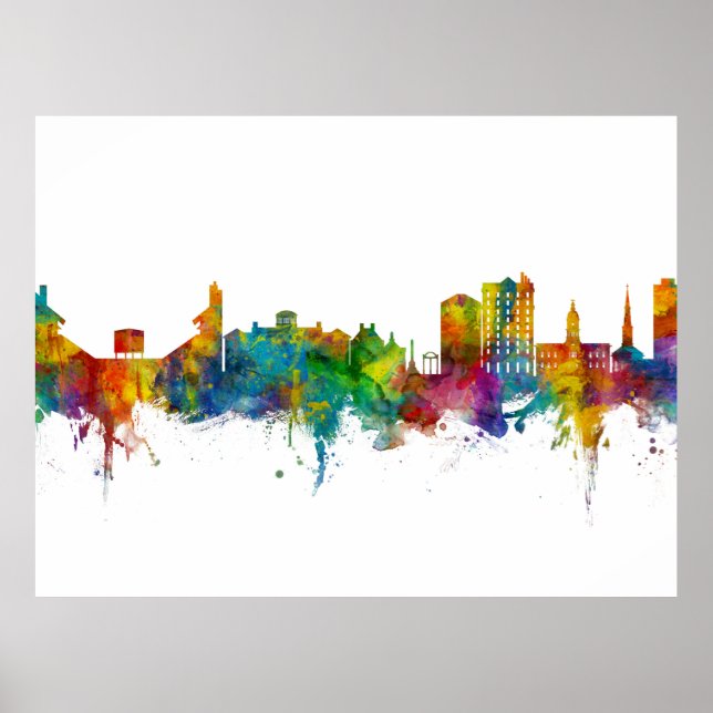 Athens Georgia Skyline Poster (Front)