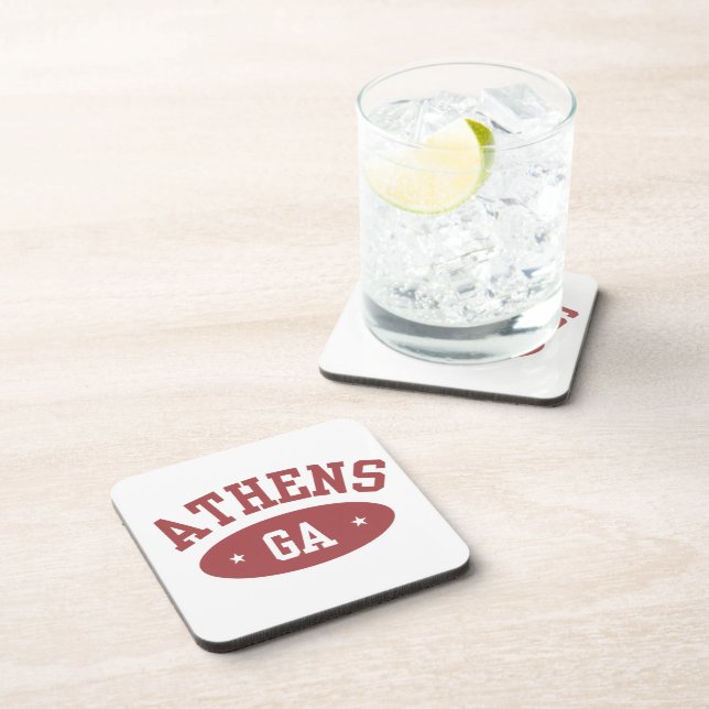 Athens, Georgia Vintage Sporty College Coasters (Right Side)