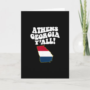 Athens Georgia Y'all Ga Southern Vacation  Card