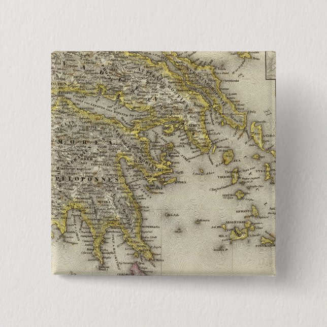 Athens, Greece 15 Cm Square Badge (Front)