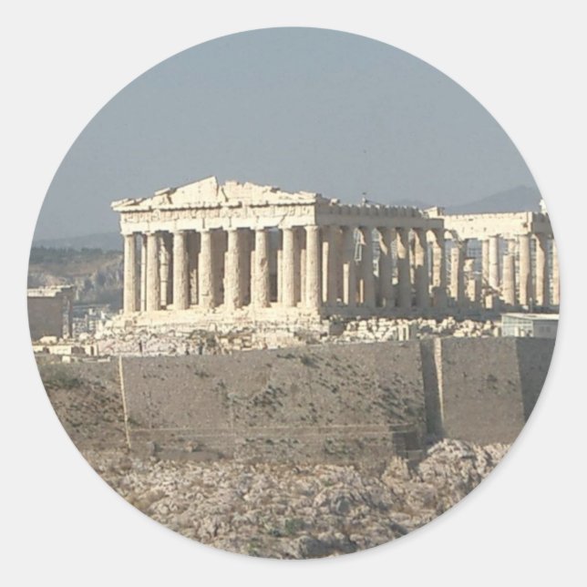 Athens--Greece-ancient-history-585526_1279_957.jpg Classic Round Sticker (Front)