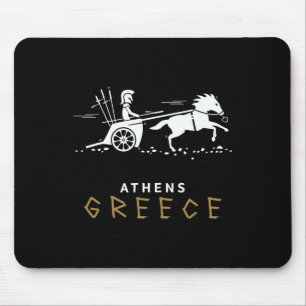 Athens Greece Chariot Travel Vacation Men And Boys Mouse Pad