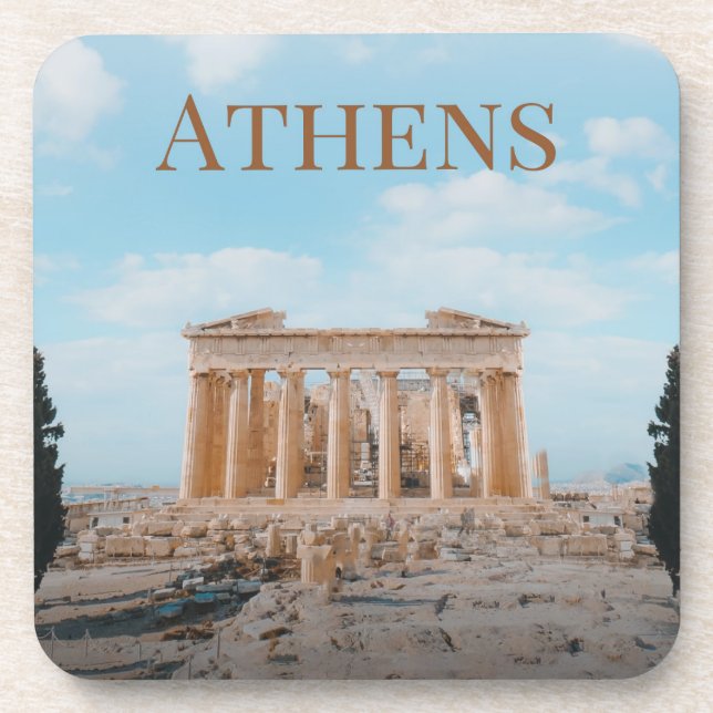 Athens Greece Coaster (Front)