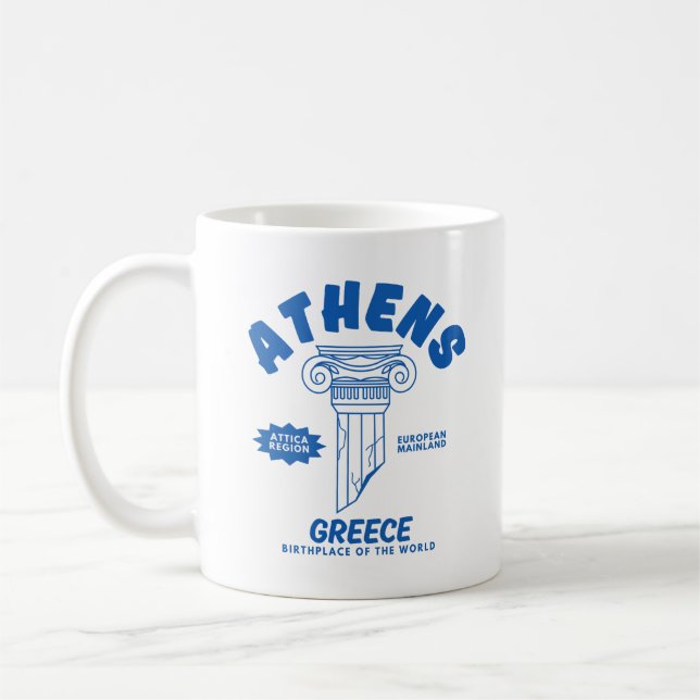Athens Greece Coffee Mug (Left)