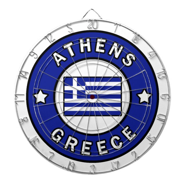 Athens Greece Dartboard (Front)