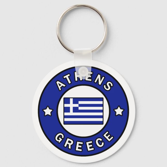 Athens Greece Key Ring (Front)