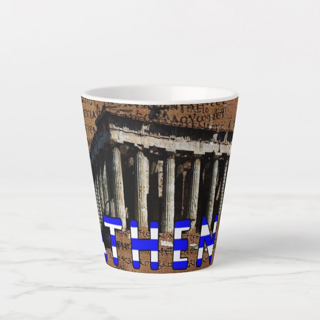 Athens Greece Latte Mug (Front)